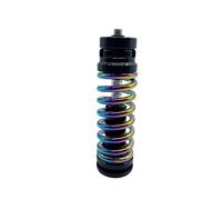 TANGSIYANG Amortiguador Trasero Bici MontañA For los choques Delanteros de la Bicicleta amortiguación Ajustable Amortiguador amortiguar aleación Titanio el Eje(Colorful)