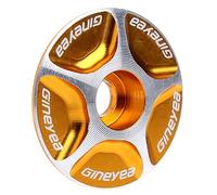 TANGSIYANG ArañAs para Bicicletas Tapa de Auriculares aleación Aluminio for Bicicleta, Accesorios for vástago MTB Carretera sin Rosca, Tapa Superior for(Gold)