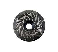 TANGSIYANG ArañAs para Bicicletas Tapa de Auriculares aleación Titanio for Bicicleta Superior vástago Ligero Potencia Carretera MTB for 28.6 mm 1 / 8quot;Piezas Horquilla(Black Swirl)