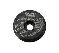 TANGSIYANG ArañAs para Bicicletas Tapa de Auriculares aleación Titanio for Bicicleta Superior vástago Ligero Potencia Carretera MTB for 28.6 mm 1 / 8quot;Piezas Horquilla(Black Claw)