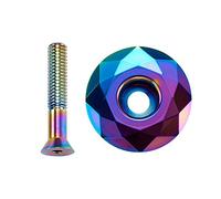 TANGSIYANG ArañAs para Bicicletas Tapa de Potencia for Bicicleta montaña, Tapa Superior for Auriculares, Cubierta for Mesa for y Carretera, Serie dirección aleación Aluminio(Colorful)