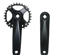 TANGSIYANG Bielas MTB Bicicleta de Bicicleta MTB 104BCD Manivela 152/17 0mm Arranque los Brazos for la 3 0t 32t 34t 36t 38t Piezas(Black 34T,152mm)
