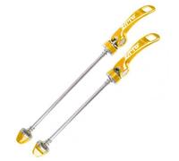 TANGSIYANG Buje Trasero MTB 1 par de quiebos la Rueda for Bicicletas Carretera Bicicleta liberación rápida Las palancas traseras del Cubo Eje Palanca Trasera(Golden)