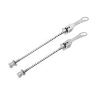TANGSIYANG Buje Trasero MTB Bike Plegable Barilla de liberación rápida Aleación Aluminio 74 130 mm QR Palancas brocheta brochetas for 100/135 for MTB Bicicleta Carretera(Silver Pair 100 135)