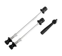 TANGSIYANG Buje Trasero MTB Brochetas antirrobo ultraligeras for Ruedas de Bicicleta montaña y Carretera, Bloqueo Seguridad for Poste, liberación rápida, Piezas QR, 5 Colores(2011-4CBK)