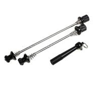 TANGSIYANG Buje Trasero MTB Brochetas antirrobo ultraligeras for Ruedas de Bicicleta montaña y Carretera, Bloqueo Seguridad for Poste, liberación rápida, Piezas QR(2011-4CBK)