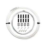 TANGSIYANG Cable Freno Bicicleta 1 Juego de Cable Freno Bicicleta Universal y Kit Carcasa for Palanca Cambios desviador montaña MTB con Tapa(Shifter White 4mm)