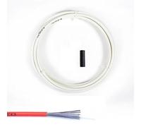 TANGSIYANG Cable Freno Bicicleta Cable de Freno Bicicleta Universal 300 cm, Carcasa for Cable Cambio, Tubo Alambre for desviador Carretera MTB 4 mm/5 mm, línea, Delantero y Trasero(Shift White)