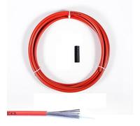 TANGSIYANG Cable Freno Bicicleta Cable de Freno Bicicleta Universal 300 cm, Carcasa for Cable Cambio, Tubo Alambre for desviador Carretera MTB 4 mm/5 mm, línea, Delantero y Trasero(Shift Red)