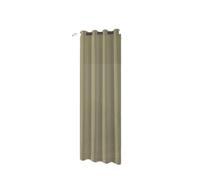 TANGSIYANG Cortina Exterior Impermeable 1 Cortina de poliéster Impermeable for Exteriores con Ojales Superiores for Patio, cenador, Porche Delantero y(Taupe,Grommet Top_W137 X H274)