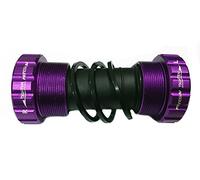 TANGSIYANG Eje Pedalier Soporte Inferior 68 / 73mm Eje de Bicicleta MTB Fondo Ciclismo Carretera Impermeable CNC Aleación Aluminio Cama y Desayuno Piezas del Eje Conjunto la manivela(Purple 1pcs)