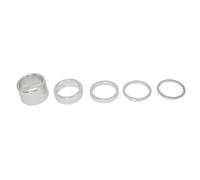 TANGSIYANG Espaciador De Bicicleta 5 uds. Espaciador de 1 Pulgada 25,4mm 20/10/5/3/2mm Accesorios for Arandelas Bicicleta(5pcs Sliver)