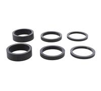 TANGSIYANG Espaciador De Bicicleta 6 uds 1/8 "Fibra de Carbono Bicicleta Horquilla Espaciador Auriculares 3mm 5mm 10mm for montaña/Carretera