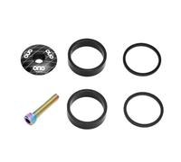 TANGSIYANG Espaciador De Bicicleta Cubierta Superior for Auriculares de Bicicleta montaña, Accesorios for, Espaciador Anillo Horquilla Delantera, Piezas Ciclismo(Black 2mm10mm)