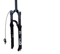 TANGSIYANG Horquilla MTB Horquilla De Aire Doble con Ajuste Rebote Suspensión For Bicicleta Montaña, Aleación Magnesio 26, 27,5 Y 29 Pulgadas, Liberación Rápida(26Black Remote)