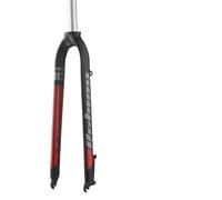 TANGSIYANG Horquilla MTB Horquilla rígida for Bicicleta de montaña, Ligera, Mate, con Freno Disco, Tubo Recto, 26/27,5/29 Pulgadas(29 Red)