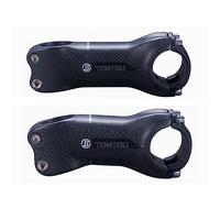 TANGSIYANG Potencia MTB Vástago de Carbono Mate 3K, Piezas vástago Bicicleta MTB o Carretera, Manillar 31,8mm, Accesorios montaña, ángulo 6/17 Grados(6 Degree 100mm)