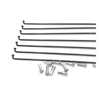 TANGSIYANG Radios para Bicicletas 40 Uds 13G radios diámetro 2,26mm Bicicleta eléctrica Motor Rueda Igual e-Bike j-Bend MTB(Length 163mm)