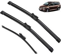 TANGTX Escobillas Limpiaparabrisas para VW Touran 2010-2015 2014 2013 24"+18"+14", Resistente al Desgaste Juego de escobillas limpiaparabrisas Delanteras y traseras