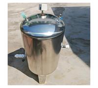 Tangues de presi'n de agua Tanque de presión de agua vertical de acero inoxidable 304, con kit de instalación, for almacenamiento de agua en granjas.(B,(40x65cm/15.7x25.6")60L/15.9Gal)