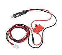 Tangxi 12V DC Cable de alimentación Cable Encendedor de Cigarrillos Enchufe, Doble Fusible Enchufe Puente Compatible para Kenwood Icom Yaesu Radio móvil