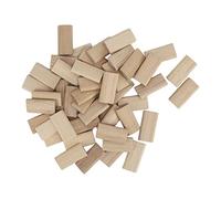 Tangxi 50 Uds. Tapón de Espiga de dominó de Madera de Haya para Materiales de Construcción Conector de Empalme de Muebles
