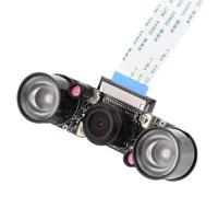 Tangxi 5MP 1080P Módulo Cámara para Raspberry Pi,Cámara infrarroja de visión Nocturn,Enfoque Ajustable,Lente Ojo de pez Gran Angular 160°,Luz Relleno,Webcam Video para Raspberry Pi 3/2/B +