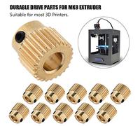 Tangxi Accesorios de Perforación de Impresora 3D de 10 Piezas Equipo de Transmisión para Extrusor MK7 MK8, Alta Capacidad de Carga para Impresión Suave, Fácil de Instalar (26 dientes)