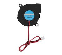 Tangxi Accesorios para Bricolaje Ventilador Ventilador de refrigeración 5015 12V Turbo Fan 50 * 50 * 15 mm / 1.9 * 1.9 * 0.5 Pulgadas Brower Fan 25dBA para Impresora 3D (12V Negro)