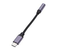 Tangxi Adaptador de Audio USB C a 3,5 Mm, Cable Auxiliar de Puerto Hembra con Resorte para Auriculares con Cable