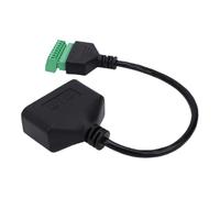 Tangxi Adaptador de Terminal de Tornillo RJ45 Hembra a 8 Pines |Módulo de Extensión Ethernet CCTV DVR para Transmisión de Señal