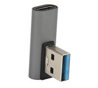 Tangxi Adaptador USB A Macho A USB C Hembra, Adaptador de Aleación de Aluminio USB A A USB C de ángulo Recto de 90 °, Adaptador USB 3.0 A Tipo C de 5 Gbps para PC de Teléfono Portátil