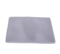 Tangxi Alfombrilla Grande para para Gatos, Doble Capa, a Prueba de Fugas, para Atrapar para Vivir en un Apartamento (Grey)