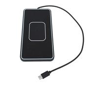 Tangxi Almohadilla de Carga Inalámbrica para Coche para Teléfono iOS 11 12 14 15 16 17, Alfombrilla de Carga Inalámbrica Magnética Antideslizante RGB de 20W con Cable USB de 30cm