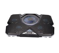 Tangxi Almohadilla de Enfriamiento para Computadora Portátil 5 Ventiladores de hasta 17.3 Pulgadas, Enfriador Pesado para Computadora Portátil, 12 Modos de Luces RGB Frías, 2 Puertos USB