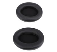 Tangxi Almohadillas de Cuero Proteico para WH1000XM3, Cojín de Espuma Viscoelástica de Alta Densidad, 2 Unidades para Mayor Comodidad (Black)