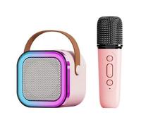 Tangxi Altavoces de Karaoke, Efectos de Iluminación, Reproductor de Karaoke Recargable, Conexión Inalámbrica, Sonido Claro para Uso en Exteriores (#2)