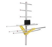 Tangxi Antena de Loft y Exterior,Antena de televisión Digital,Antena de 25 dbi,Rango de recepción de 80 Millas,Antena HDTV VHF/UHF con Kit Completo para TV HD