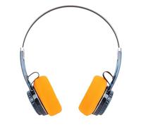 Tangxi Auriculares Retro sobre la Oreja, Auriculares Retro Inalámbricos Bluetooth 6.0 Vintage con Micrófono Sonido de Graves Potente Controlador de 40 Mm, Ajuste de Volumen (Azul Transparente)