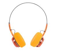 Tangxi Auriculares Retro sobre la Oreja, Auriculares Retro Inalámbricos Bluetooth 6.0 Vintage con Micrófono Sonido de Graves Potente Controlador de 40 Mm, Ajuste de Volumen (Naranja translúcido)
