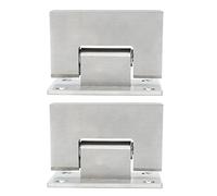 Tangxi Bisagra de Puerta de Vidrio de 2 uds., Bisagras de Alta Dureza de 90 Grados, Abrazadera de Puerta de Acero Inoxidable Duradera para el Hogar y la Escuela