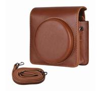Tangxi Bolsa para Cámara Instantánea para Square SQ1, Funda Ligera de Piel Sintética con Botones Magnéticos, Correa de Hombro Ajustable, Protege la Cámara Dondequiera Que Vayas (Brown)