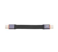 Tangxi Cable Corto USB C a USB C, Cable USB de 10 Cm, Cable Mini Tipo C Macho a Macho Compatible con Velocidad de Transferencia de hasta 40 Gbps, Suave y Flexible, Fácil de Doblar con
