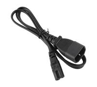 Tangxi Cable de Alimentación IEC320 C14 a IEC320 C7 1m 2.5A-10A 250V 2500W C14 a C7 Cable Adaptador con PVC Retardante de Llama para Lámpara de Ordenador Portátil Monitor de Altavoz
