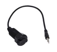 Tangxi Cable de Integrado para Montaje en Panel de 3,5 Mm 1/8 Macho a Hembra |Adaptador de Auriculares Estéreo para Muebles de Coche RV 30 Cm 11,8 Pulgadas