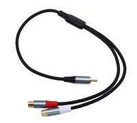 Tangxi Cable Divisor en Y de Sonido Estéreo |Adaptador 1 Macho a 2 Hembra para Subwoofers, Altavoces, Cines en Casa