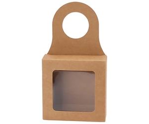 Tangxi Cajas de Plegables Resistentes y Hermosas para Botellas de Vino de Kraft, Paquete de 25 para Decoraciones de Mesa