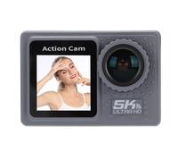 Tangxi Cámara de Acción de 5k, Cámara Deportiva Impermeable WiFi de 24 MP con Estabilización de Lentes y Giroscopio de 170 Grados, para Ciclismo de esquí de Motocicletas Submarinas