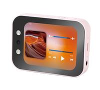 Tangxi Cámara Digital 4K, Cámara de Música CCD con Enfoque Automático de 64 MP con Pantalla Táctil de 2,8 Pulgadas, de Vlogging Portátil con Cubierta Deslizante única, (Pink)