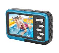 Tangxi Cámaras Subacuáticas 4K, Cámara Subacuática Digital 48 MP Pantallas Duales de 11 Pies de Profundidad para Bucear (Blue)